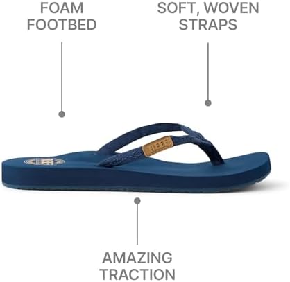 REEF Womens Sandals, Ginger Navy