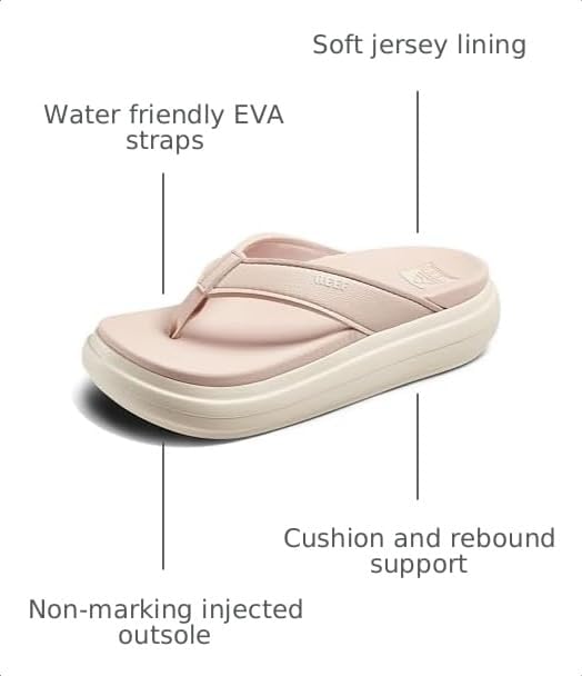 REEF Cushion Bondi Women's Sandal, Lightweight and Supportive Footbed, Water Friendly initial