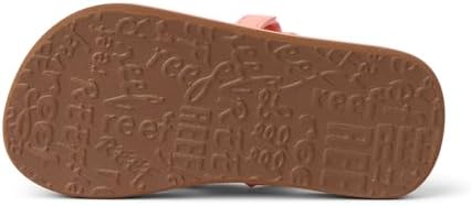 REEF Girls ToddlerLittle Kid Ahi Beach Flip Flop, Soft Cushion Footbed, Water Friendly LeopardCanyon Sunset