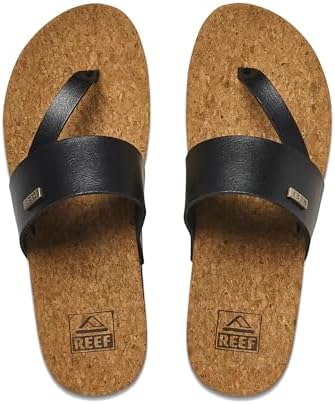 REEF Women's Cushion Sol Hi Platform Sandals BlackTan