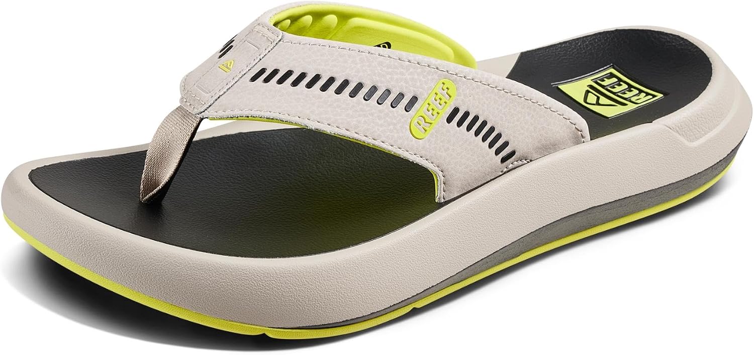 REEF Mens Sandals, Cruiser Grey-lime