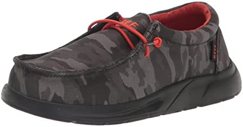 REEF Boys Cushion Coast Shoe Black CamoRed