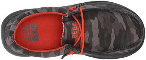 REEF Boys Cushion Coast Shoe Black CamoRed