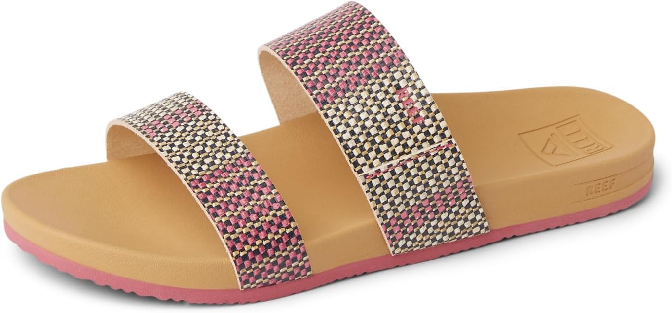 REEF Cushion Vista (Big Kid) Pink Raffia