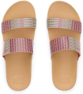 REEF Cushion Vista (Big Kid) Pink Raffia