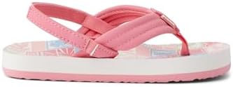 REEF Girls ToddlerLittle Kid Ahi Beach Flip Flop, Soft Cushion Footbed, Water Friendly Sunset Stamp