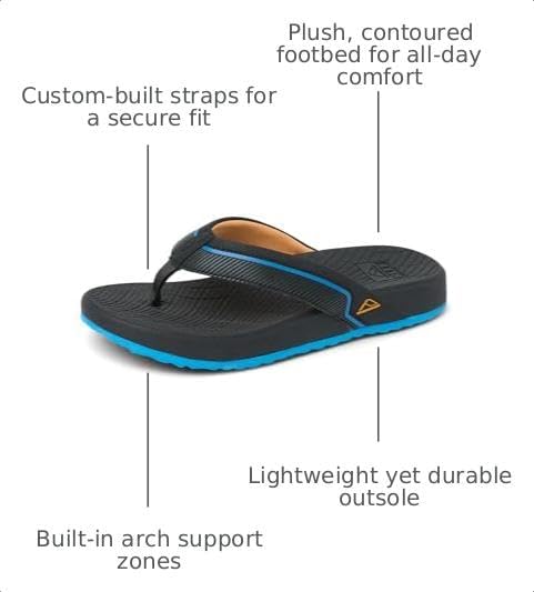 REEF Boys' Kids Windswell BlackBlue