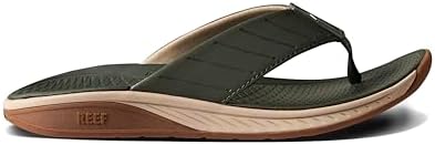 REEF Men's Deckhand Water Friendly Flip Flops Olive-gum