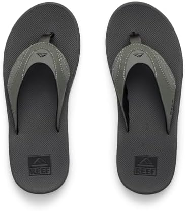 REEF Mens Sandals, Fanning GreyBlack