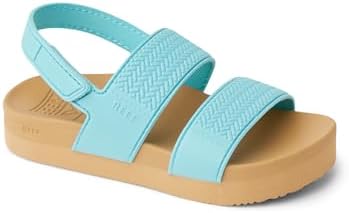 REEF Girls ToddlerLittle Kid Water Vista Platform Sandal, Water Friendly, Adjustable Strap Capri