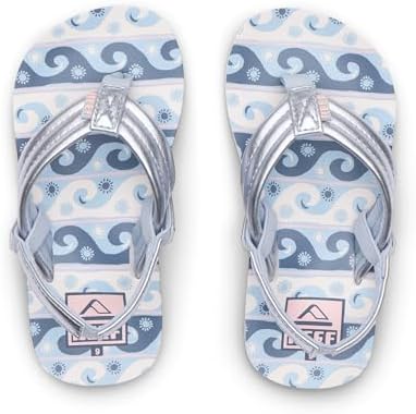 REEF Girls ToddlerLittle Kid Ahi Beach Flip Flop, Soft Cushion Footbed, Water Friendly Wavey