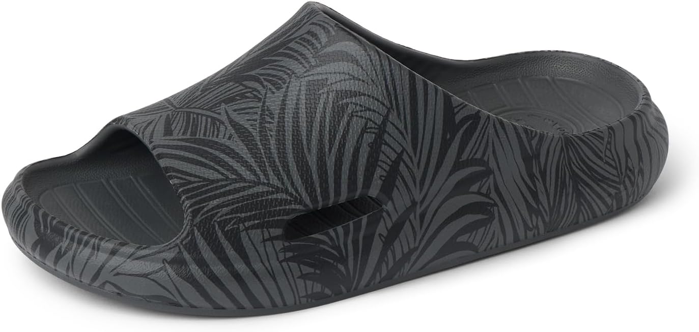 Reef Kids Rio Slide (Little KidBig Kid) BlackGrey Palm