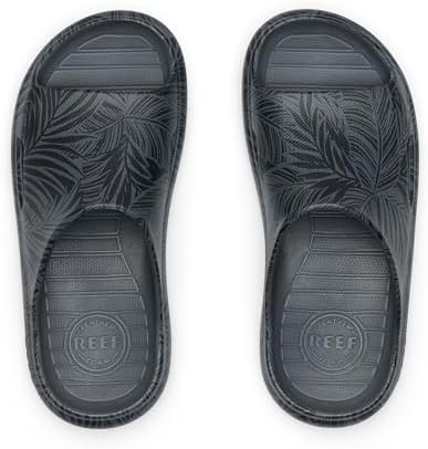 Reef Kids Rio Slide (Little KidBig Kid) BlackGrey Palm