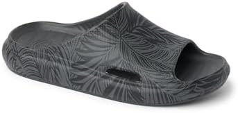 Reef Kids Rio Slide (Little KidBig Kid) BlackGrey Palm