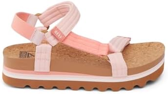 REEF Women's Cushion Rem Hi Platform Sandals Coral Duo