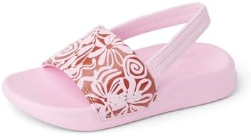 REEF Girls ToddlerLittle Kids One Slide Sandal Pink Modern Floral