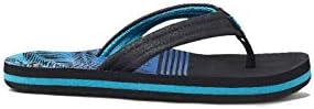 REEF Boys Kids Ahi Beach Flip Flop, Soft Cushion Footbed, Water Friendly Aqua Palms