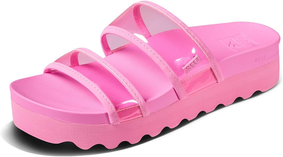REEF Women's Vista Hi Energy Slide Sandal Light Neon Pink
