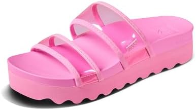 REEF Women's Vista Hi Energy Slide Sandal Light Neon Pink