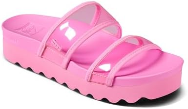 REEF Women's Vista Hi Energy Slide Sandal Light Neon Pink