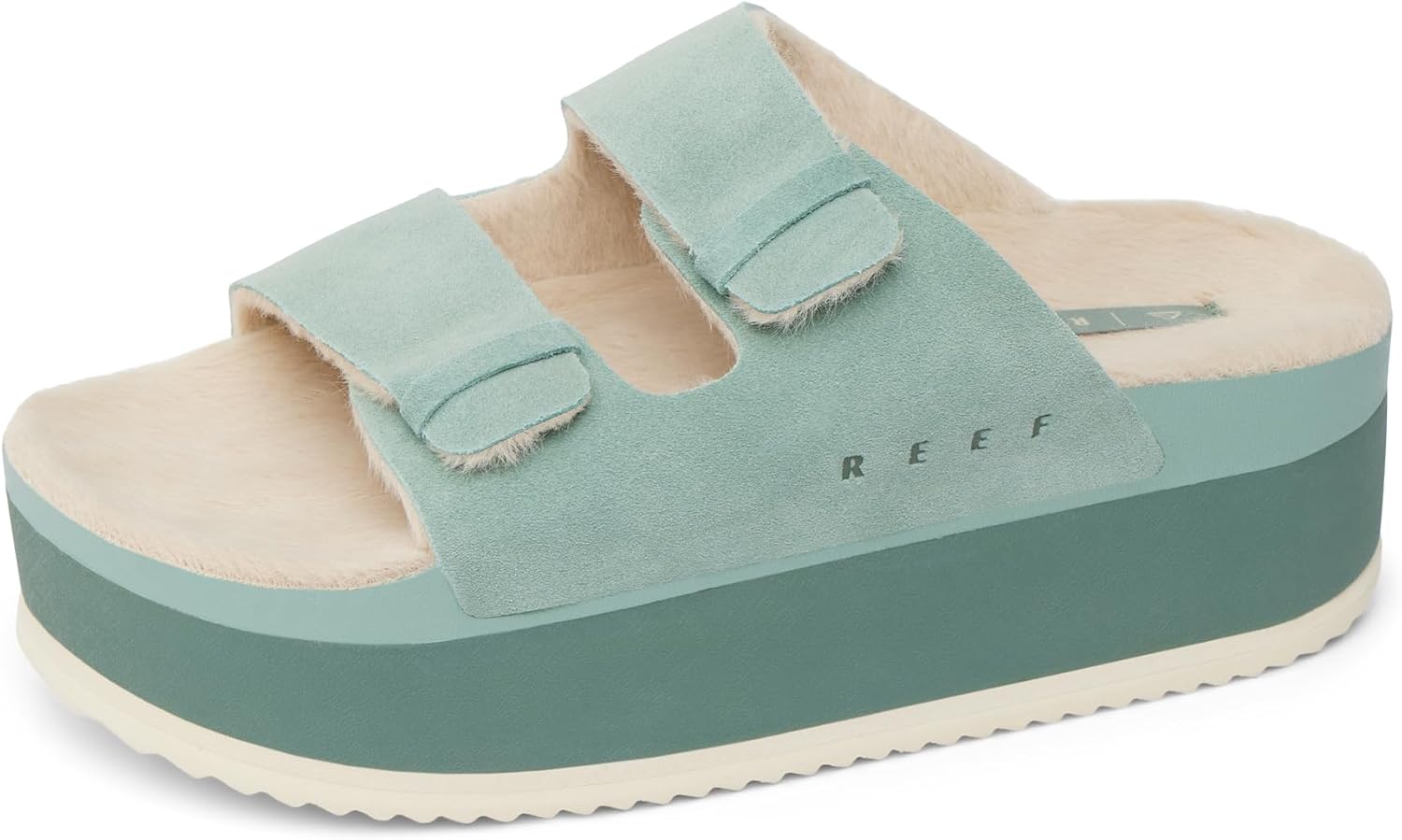 REEF Women's Ojai Ciara Platform Slides Frosty