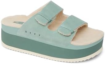 REEF Women's Ojai Ciara Platform Slides Frosty
