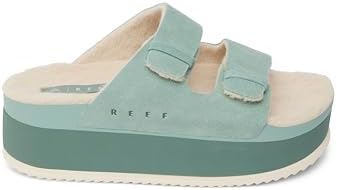 REEF Women's Ojai Ciara Platform Slides Frosty