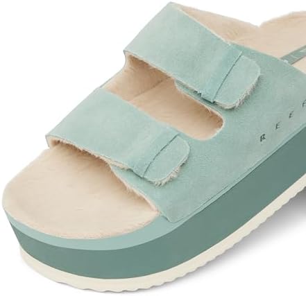 REEF Women's Ojai Ciara Platform Slides Frosty