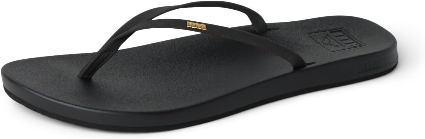 Reef Women’s Cushion Slim Flip Flop Sandal Black