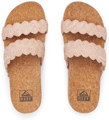 REEF Cushion Vista Higher Women's Platform Fashion Sandal, Arch Support, Ultra Soft Cushion Footbed Scalloped Rose