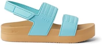 REEF Girls ToddlerLittle Kid Water Vista Platform Sandal, Water Friendly, Adjustable Strap Capri
