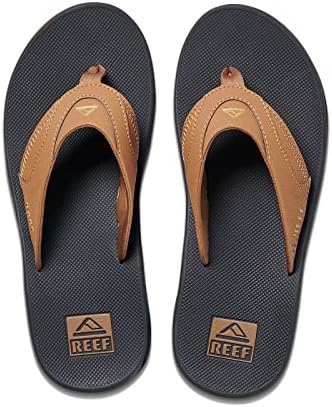 REEF Mens Sandals, Fanning Grey Khaki