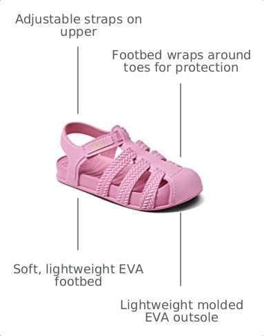 REEF Kids' Water Beachy Fisherman Sandals Malibu