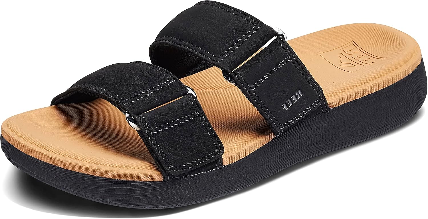 REEF Cushion Cloud Roa Womens Sandal Black-tan