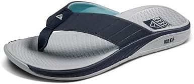 REEF Men's Deckhand Water Friendly Flip Flops Blue Nights