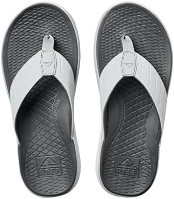 REEF Men's Deckhand Water Friendly Flip Flops Grey