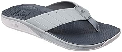 REEF Men's Deckhand Water Friendly Flip Flops Grey