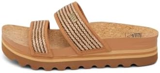REEF Women's Sandals, Cushion Vista Hi Chocolate Raffia