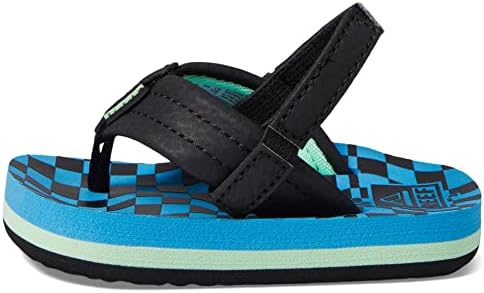 REEF Boys ToddlerLittle Kid Ahi Beach Flip Flop, Soft Cushion Footbed, Water Friendly Swell Checkers