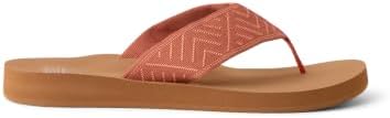 REEF Women's Sandals Spring Woven Flip Flops Burnt Orange