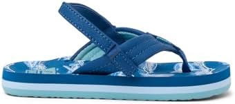 REEF Boys ToddlerLittle Kid Ahi Beach Flip Flop, Soft Cushion Footbed, Water Friendly Royal Sharks