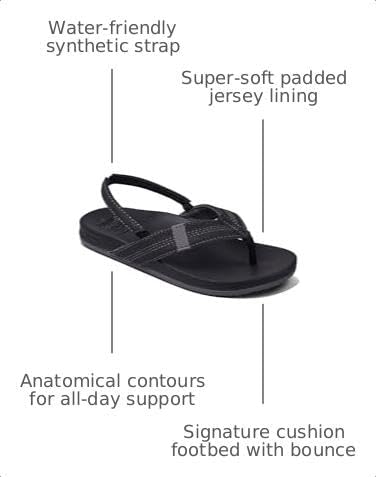 REEF Baby Boys' Phantom Cushion Flip Flops Black