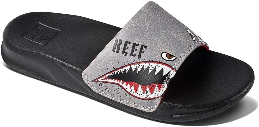Reef Boys Kids One Slide Sandal Flying Sharks23