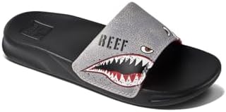 Reef Boys Kids One Slide Sandal Flying Sharks23