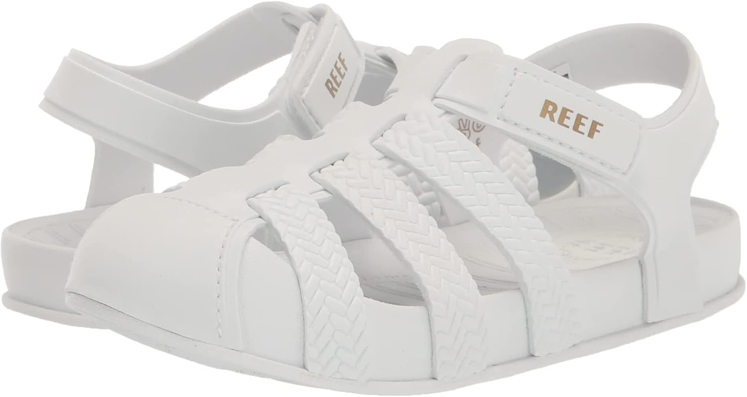 REEF Kids' Water Beachy Fisherman Sandals White