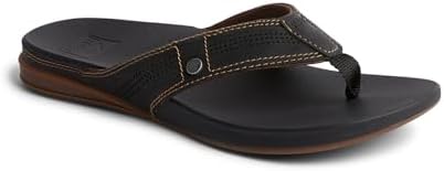 REEF Men'sCushion Lux Flip Flops Bkb-black-brown