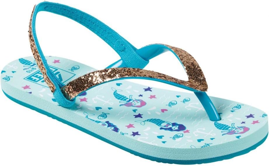 REEF Little Stargazer Prints Girls Sandal Aqua Mermaids23