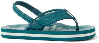 REEF Boys ToddlerLittle Kid Ahi Beach Flip Flop, Soft Cushion Footbed, Water Friendly Sage Stripe