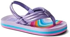 REEF Girls ToddlerLittle Kid Ahi Beach Flip Flop, Soft Cushion Footbed, Water Friendly Candyland