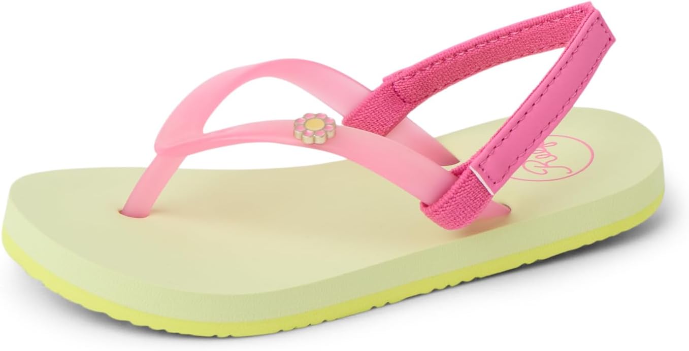 REEF Girls' ToddlerLittle Kid Charming Flower Lime